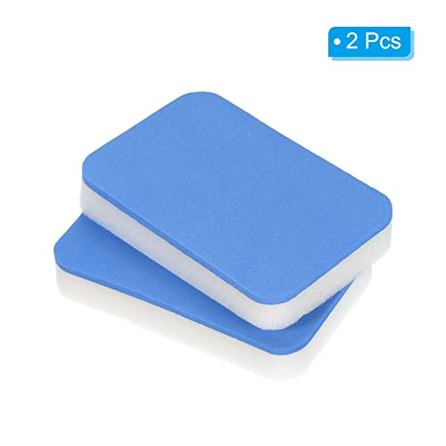 Tafeltennis Rubber Cleaner, 2 Pack Ping Pong Reiniging Sponge Paddle Cleaner Racket Care Zacht, Blauw Wit 3