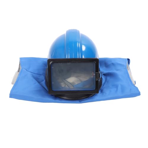 Sandblast Cap, Impact Resistent Zandstralen helm met sleeveless pak, verstelbare luchtstromen kanalen, veiligheid voor het schilderen, snijden, reinigen 3