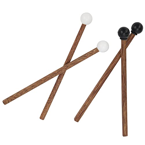 Vilthamers voor stalen tong, 4st Staaltongen Drum Mallet Kinderen Rubber Drumstick Percussie Instrument Delen 16.5cm