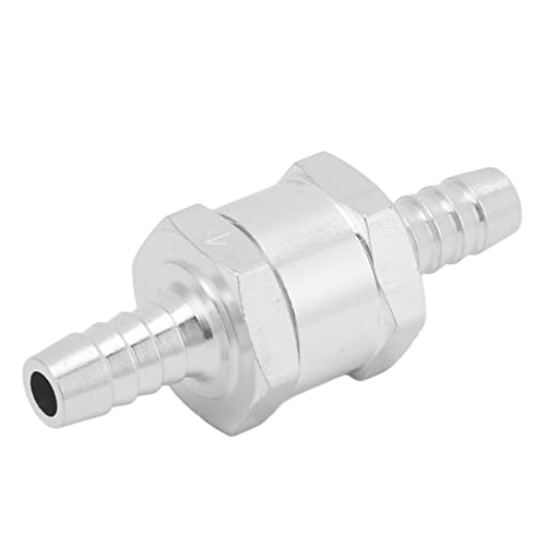 Fuel Check Valve, Brandstofslang Check Valve, Check Valve, Aluminium Legering Universeel voor Brandstof Benzine Olie Benzine Diesel Water(8mm) 3