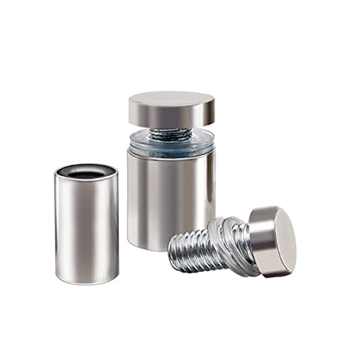 100x afstandhouders montage kleine onderdelen reclame glas acryl afstandhouders, roestvrij staal afstandhouders, 12X25mm, met schroef bevestiging accessoires 4