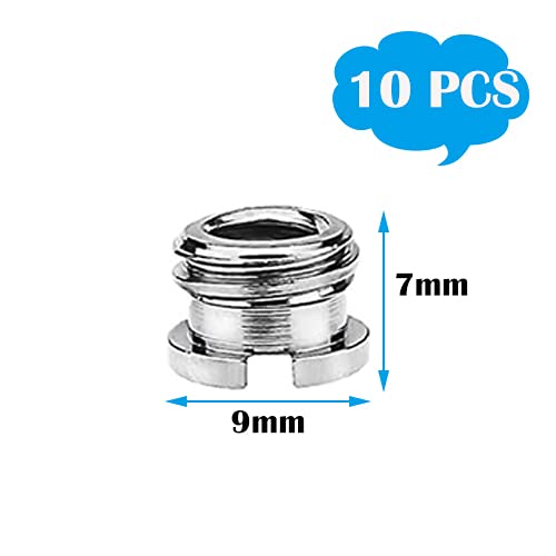 1/4 Inch to 3/8 Thread Adapter Tripod Thread Adapter Threaded Sleeve Threaded Nut voor Camera Video Tripod Monopod Ball Head Holder (10PCS)