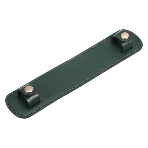 9" x 2" lederen schouderriem Pad, PU lederen rugzak Pads Handtas Beschermer Afneembare kussenslopen voor Tote Bags Handtas Portemonnee Crossbody, Groen