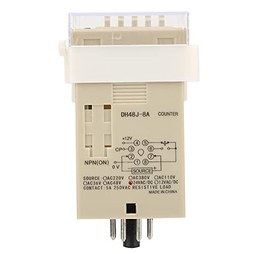 O111ROM DH48J-8A LCD Digital Electronic 8 Pin Counter, Delay Time Relay 0-999900, voor afstandsbediening, communicatie, automatische controle(24VAC/DC) 3
