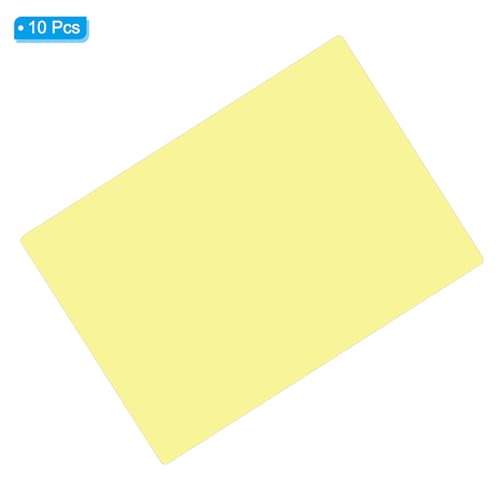 A4 Maat Led Reading Sheet, 10 st Correctie Verlichting Gel Filter Gekleurd Overlay Transparante Kleur Film voor Classroom Foto Studio, Geel 3