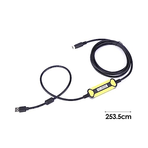 Programmeringskabel, Mini-DIN Compatibel met FX1S/1N/2N/3U FX-serie PLC USB-SC09-FX 2.5 Meters, stofdicht en waterdicht