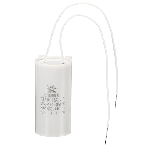 CBB60 condensatorfunctie, 12,5 UF, AC 450 V, 2 Wires, 50/60 Hz, cilinder 60 x 30 mm, voor waterpompen, wasmachines en motorstarter
