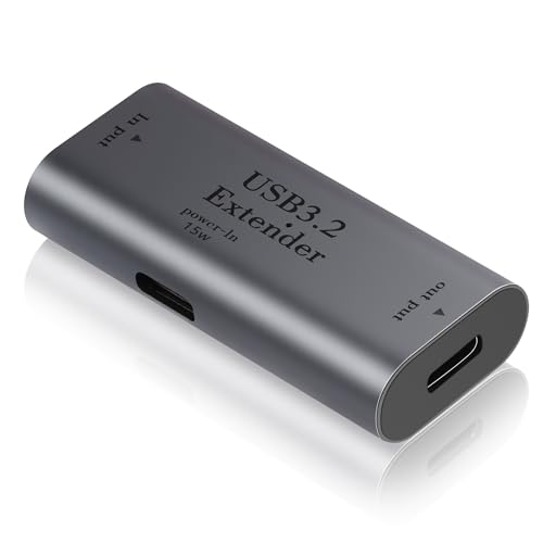 USB 3.2 naar USB C 5 Gbit/s Signal Booster Extension Adapter Breidt USB 3.2 uit tot USB C Power Port met 15W USB C Power Port