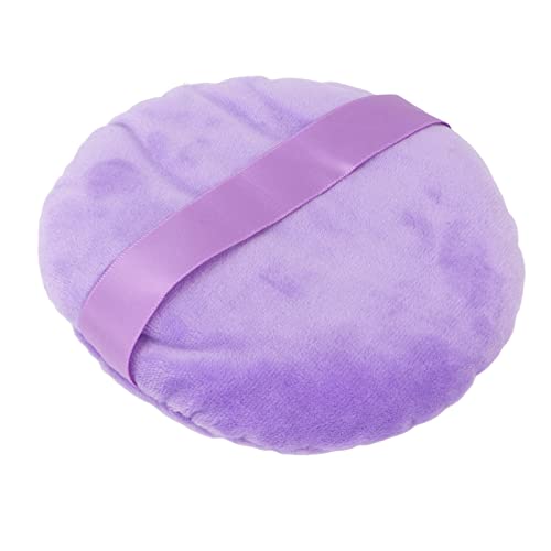 Powder Puff natte droge wasbare zachte zwaan naar beneden Ultra Large Ronde Losse Poeder Puff voor make-up (Paars)