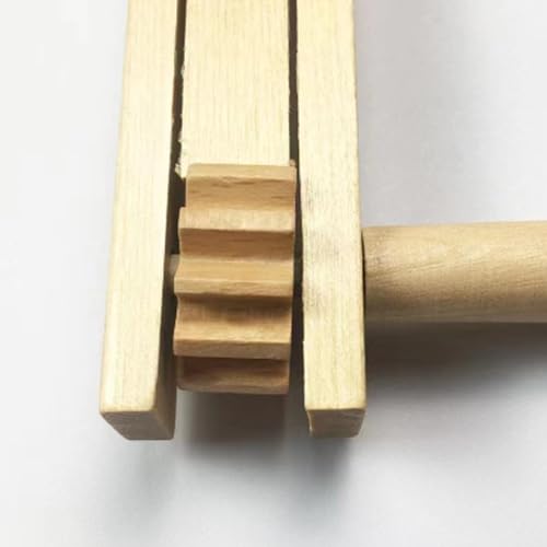 2 stuks houten ratelgeluiden maker, houten roterende ratel, lawaaimaker, geschikt voor feesten, bruiloften, feesten en andere gelegenheden 4