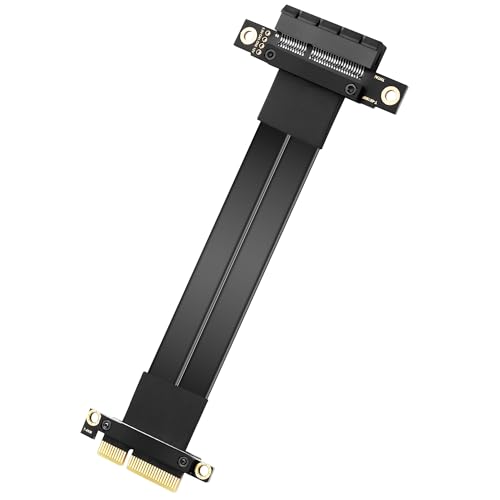 PCIe 3.0 X4 Extension Cable PCI-E 4X Man to Female Riser Cable 20CM (180 graden)