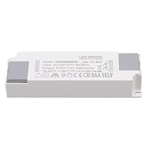 LED Driver Load Power Drive Connector Transformer voor LED-verlichting 24‐36W 300mA ingang AC100‐277V uitgang DC64‐110V