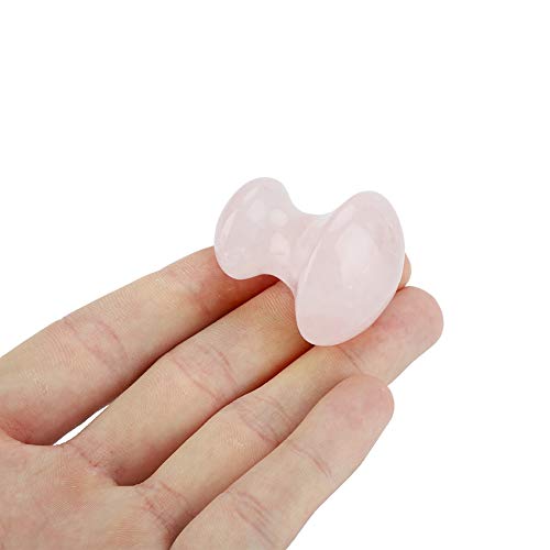 Natural Stone Gua Sha Kakkerlakken Massagegereedschappen Rozenkwarts Gua sha Plank Paddestoel Vorm voor gezicht nek schoonheid Spa ontspannende massage steen 3