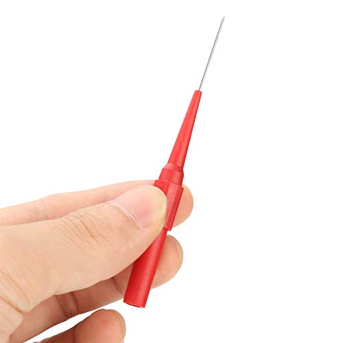 2st Isolatie Piercing Naald, P5007 Naadloze testpunten Pin testpunten Roestvrij staal Naaldpunt Multimeter Probes Test lood, Probe Test Stick Naald Tester 4