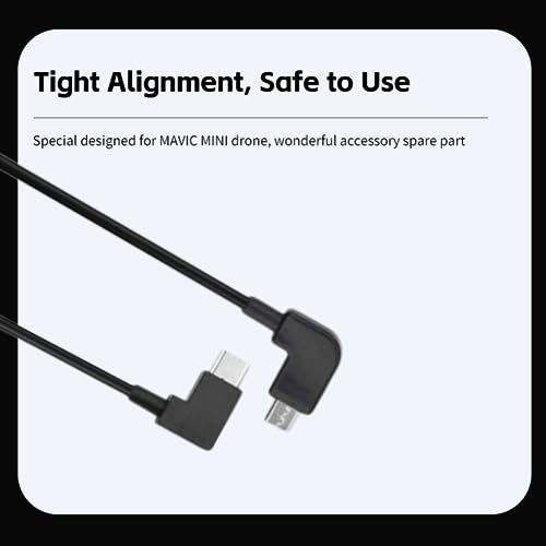USB-kabel, RCUSB-kabel vervangingsaccessoires Compatibel met MINI-drone (Micro USB naar USB type C)