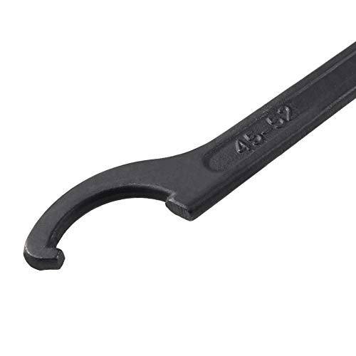C-type sleutel, Universele schroefmoersleutel Chrome Vanadium Legering Staalmoersleutel Verstelbare C sleutel Tool Hook Shock Absorber, 45-52mm, zwart 4
