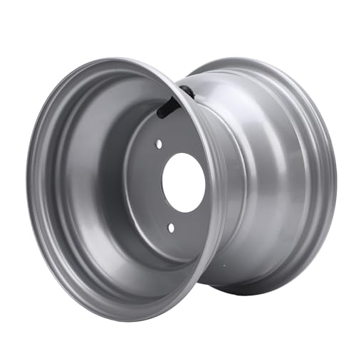 18x9.50 8 ATV Wheel Rim High Strength Aluminum Alloy 8 Inch Rim Hub Go Karts Carts Silver (Drie gaten (gatafstand: 78mm / 3.07in)) 5