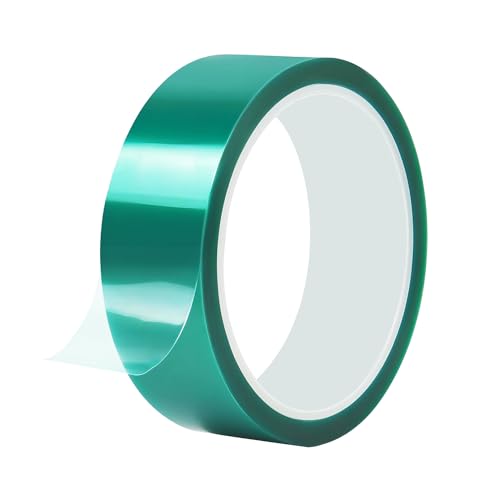 1 Roll hittebestendig plakband, 15mm x 33m, hoge temperatuur PET tape voor Solderen, Circuits, Groen