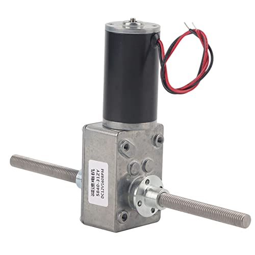 12V High Torque Motor Gear Motor, M8 Double Shaft 1280 Motor, Coaxiale tandwielmotor voor rechter- en linkeras met Flange (50 verhouding reductie)