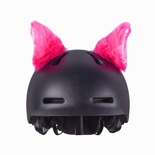 Helmoor voor motorhelm, skihelm, pluche kattenoren, leuke helmaccessoires, oor voor fietshelm, motorhelm, snowboardhelm, oren, katten (zonder helm) - 2 stuks 3