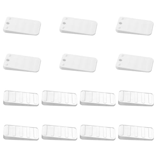 14 st Meubilair Verdieping Shims 50mm Plastic Duidelijke Tafel Shims Niveaus Flexibele Verstelbare Blokken Wedges voor Uneven Vloeren Desks Deuren Kasten Verdieping en bevestiging Wiebbly