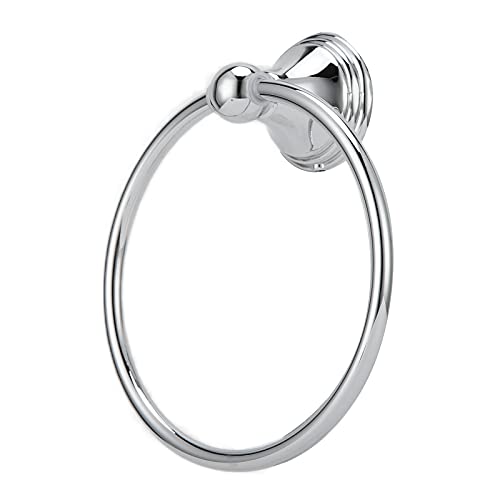 Roestvrij stalen handdoekring, Retro Style muurhouder voor badkamer keuken slaapkamer (893 Chrome handdoekring) 5