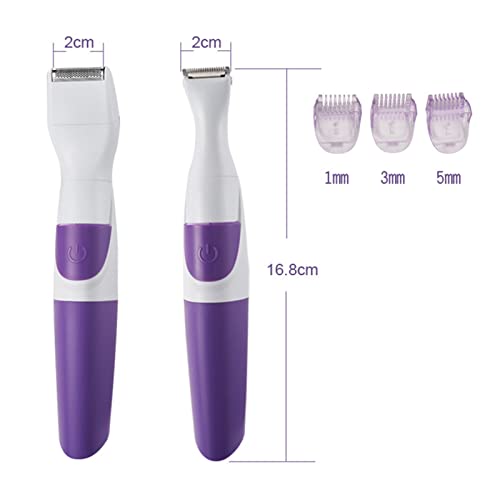 Elektrische Bikini Trimmer voor Vrouwen - 2 in 1 Haar en Lichaam Trimmer met 3 Comb Guides - Scheer voor Benen en Pubisch Haar 3