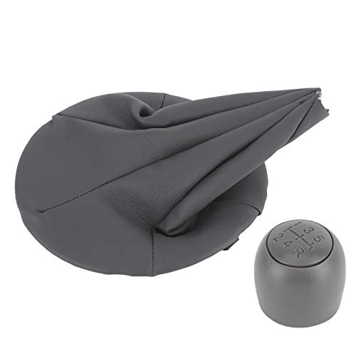 automotive-schaltknäufe 5-Gang Schaltknauf mit staubdichten Manschetten Ersatz passend für Panda/500 500C 3