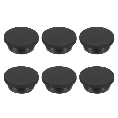 30mm Diameter Rubber Hole Plugs, 6st Siliconen Rubber Ronde Gat Stopper voor 29mm Gat, Zwart