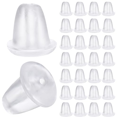400 Stuks Stud oorbellen Sluiting Silicone Silicone Stud Oorbellen Stud Oorbellen Transparant voor Vrouwen Ambachten