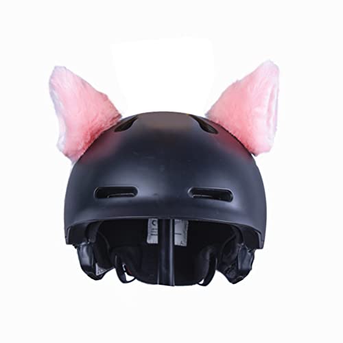Helmoor voor motorhelm, skihelm, pluche kattenoren, leuke helmaccessoires, oor voor fietshelm, motorhelm, snowboardhelm, oren, katten (zonder helm) - 2 stuks 3
