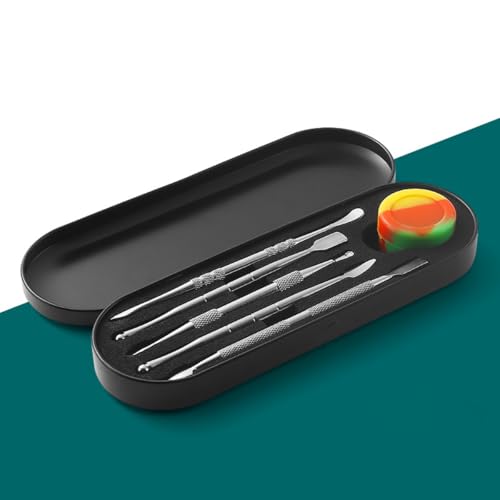 Roestvrij staal Keramische Gravure Gereedschap, DIY gereedschapsset, kan worden gebruikt voor kaars gravure, Modellering, Schrapen, Vormen, 6 stuks Set (Zilver) 5