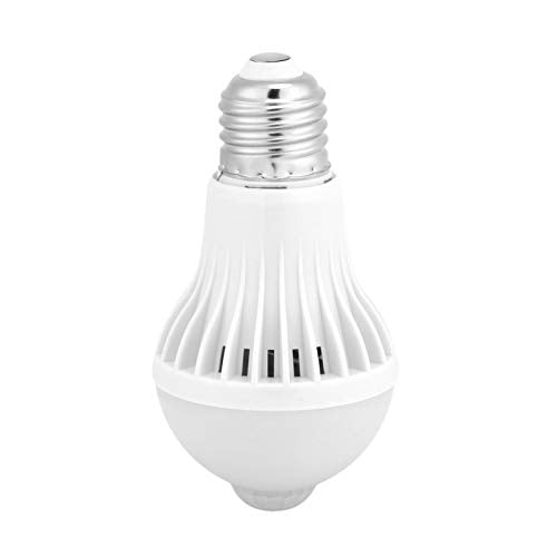LED-bol, E27 Intelligente detectie PIR Infrarood Bewegingssensor LED-bol, voor kelder, badkamer of hal (7W)