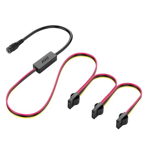 DC5525 naar IDE 4 Pin Power Cable DC 5.5x2,5mm Vrouw naar LP4 IDE 4 Pin Vrouwelijke uitbreiding Kabel voor PC Fan (1 tot 3)