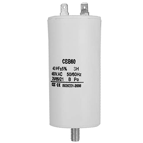 CBB60 450V 40uf Start Capacitor voor Wasmachine, Waterpomp, Motor Capacitor, 50/60Hz 40/85/21, Air Compressor Capacitors, 230V Cap 3