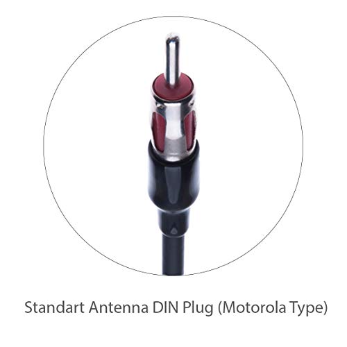 Aftermarket Radio Antenna Adapter, Car Antenna, Stereo Converter, Car/Car Kabel, DIN (Motorola Type) naar Antenna Jack 5
