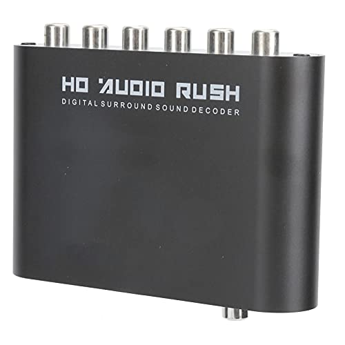 5.1 Kanaal DTS Dolby Digital Converter met AC3 Decoder - Inclusief Optische Coax naar Analog O Interface - Uitstekend voor thuis theater, Concert Hall, Cinema