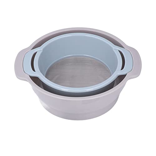 4 Stuk Pollen Strainer Set, Stapelbare Design Pollen Strainer Set, Pollen Sieve Set, Trimming Bowl met Mesh voor het bakken voor gemakkelijke opslag