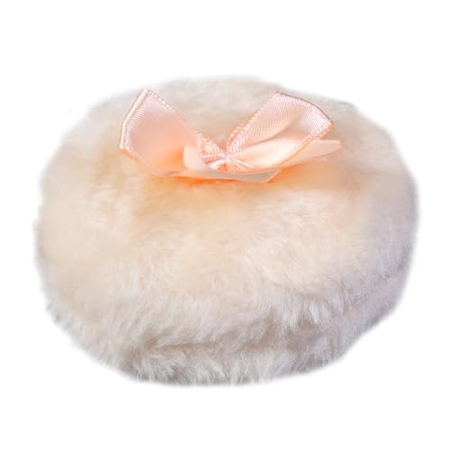 Zee 4 st. Grote Fluffy Powder Puff 9cm Super zacht afwasbaar herbruikbare pluche gezicht lichaam poeder puff los poeder puff nat en droog make-up gereedschap 3