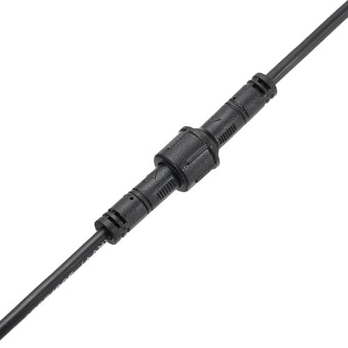 Extension Cable, 2-Pole, 22 AWG, Waterproof IP67 Plug met Plug en Socket aan beide uiteinden voor LED Strips, zwart 4