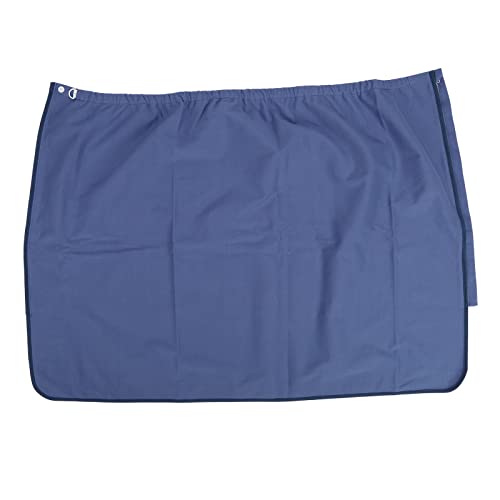 Draagbare incontinentie Beddengoed wasbaar, Herbruikbare katoenen luier rok waterdichte incontinence matras Mats met rits voor volwassen ouderen (Donkerblauw) 5