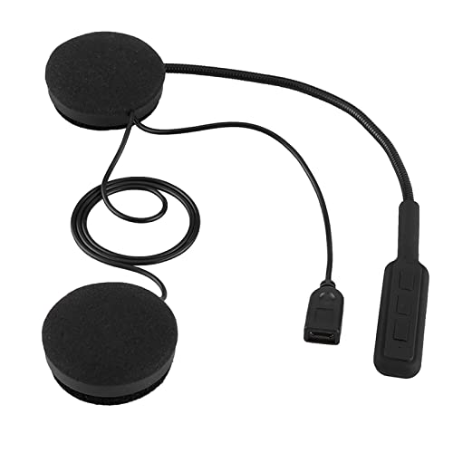 Motorfiets Helm Bluetooth Intercom, Draadloze Hands-vrije Hoofdtelefoon Telefoon Microfoon Waterdichte Winddichte Headset voor Fietsen/Skiën/Mountainering/Concert/Gymnasium