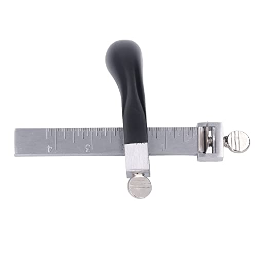 Lederen riemsnijder met verstelbaar blad en handvat, aluminium en staal lederen Lace snijgereedschap voor 4 inch brede riemen, ambachten DIY projecten, huishoudelijke lederen Strips 3