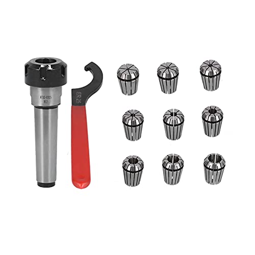 ER25 Spring Clamps Morse ER25 Spring Clamps Morseconus Collet Holder Taper Connection Shaft met ER Key Morseconus Tool Holder voor Mechanische Industrie (MTB3-ER25-M12)