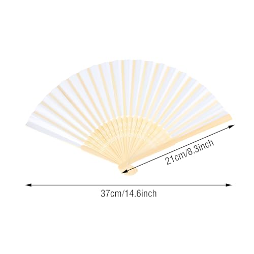 12 Paper Fans Hand Ventilator Papier Ventilatoren Bruiloft Kleine vouwhand Ventilator Kleurrijke Ventilatoren Hout Bruiloft Vouwfans Gasten Gift Bamboo Paper Fans Party