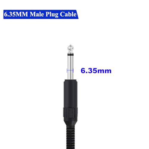 5st 6,35mm 1/4" TS to Bare Wire, 6,35mm Audiokabel, Speakerkabel, TS Pigtailkabel, Gitaarkabel, Monoplug, Kabel voor Reparatie Microfoon Speaker Kabel, Reparatie (0,5 4