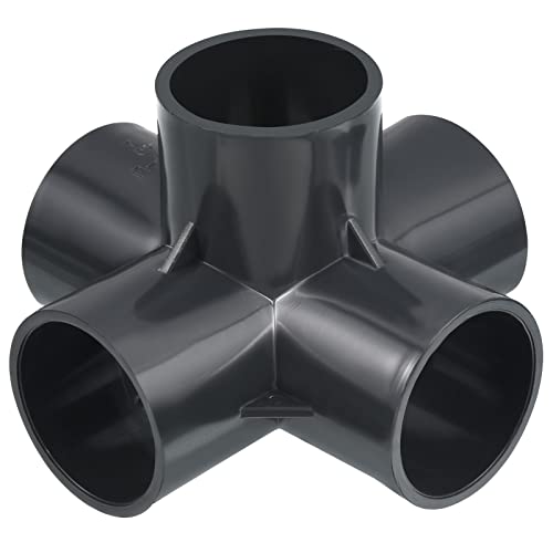 1-1/4 Inch U-PVC Pijp Fittings, 5 Way Elbow Side Outlet Meubilair Grade Fittings Pijp Connector voor Tuin Irrigatie Opslag Frame