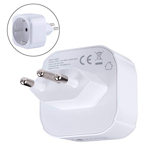 Brazilië/Zuid-Afrika African SA Adapter Plug Travel Type N voor EU Europa European Type C E F Socket Adapter voor Spanje Frankrijk Italië IT Duitsland Denemarken Griekenland Turkije International 3 Pin