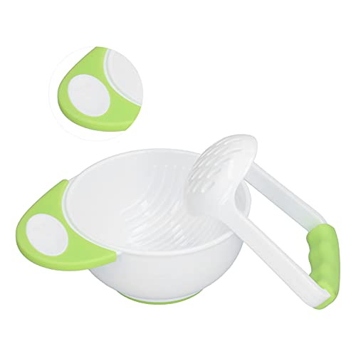 Baby voedsel Mash Bowl Pestle Bowl Set non-slip Lange handvat groentepuree met vermalen Rod-Baby Eten 3
