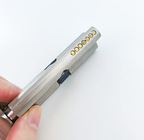 Thumb Turn Euro Cilinder Lock 40/40 (80mm), Euro Deur Lock met 5 toetsen, Anti-Collision Anti-Drill, Anti-Pick Deur Lock met sleutels, hoge beveiliging voor houten, UPVC en samengestelde deuren 4